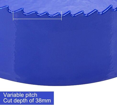 LANIAKEA 3-3/4 Inch Hole Saw 95MM Bi-Metal Annular Hole Cutter 38mm Cutting Depth HSS Variable Tooth Pitch Holesaw Set with Holesaw Arbor for Home DIYer in Saudi Arabia