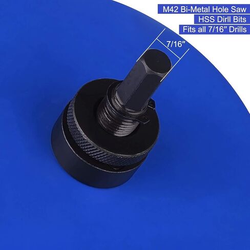 LANIAKEA 3-3/4 Inch Hole Saw 95MM Bi-Metal Annular Hole Cutter 38mm Cutting Depth HSS Variable Tooth Pitch Holesaw Set with Holesaw Arbor for Home DIYer in Saudi Arabia