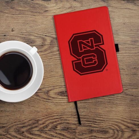 مفكرة ملونة محفورة بالليزر من Rico Industries NCAA North Carolina State Wolfpack، 5.25 × 8.25 بوصة in Saudi Arabia