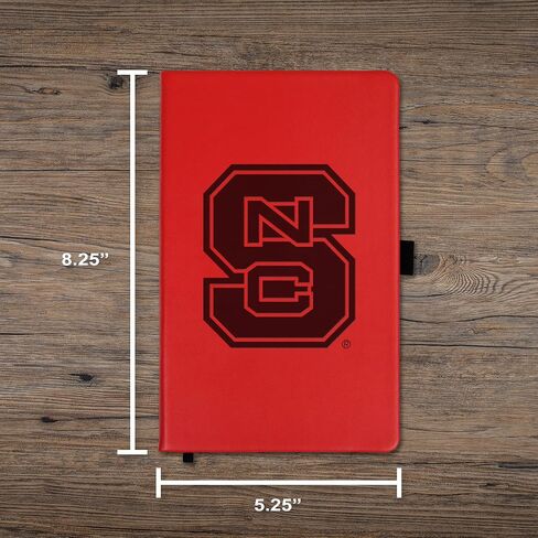 مفكرة ملونة محفورة بالليزر من Rico Industries NCAA North Carolina State Wolfpack، 5.25 × 8.25 بوصة in Saudi Arabia