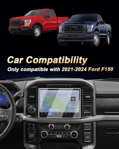 Screen Protector 2 Pcs Compatible with 2019-2024 Dodge Ram 1500, Anti-Reflective Navigation Screen Protector 12 Inch Ram 1500 2500 3500 Accessories- Nano-film & Easy to Install in Kuwait