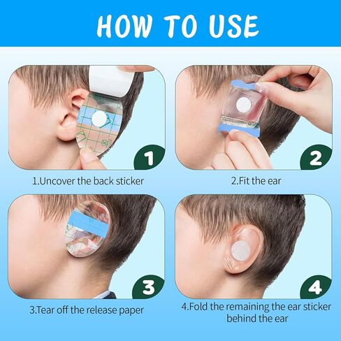 200 قطعة من أغطية الأذن للسباحة، ملصقات أذن مقاومة للماء، أغطية أذن للاستحمام مع سدادات أذن قطنية ناعمة لركوب الأمواج والغطس والرياضات المائية in Kuwait