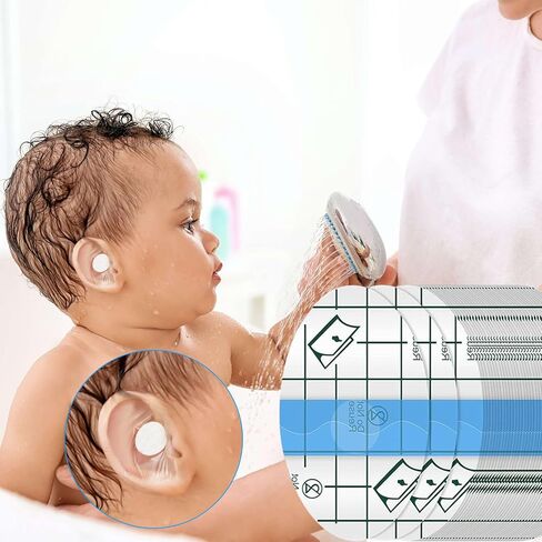 200 قطعة من أغطية الأذن للسباحة، ملصقات أذن مقاومة للماء، أغطية أذن للاستحمام مع سدادات أذن قطنية ناعمة لركوب الأمواج والغطس والرياضات المائية in Kuwait