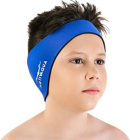 AqtivAqua Swimming Headband - Swim Ear Band Protection Cover - Swim Headband for Kids Adults Men Women Infant Toddlers, Hair Guard - Keep Ear Plugs in in Saudi Arabia