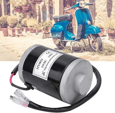Alomejor 24V 100w Brushed Motor High Speed Brush Motor with Belt Pulley for Electric Bike Scooter E-Bike Controller in Saudi Arabia