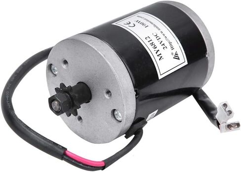 Alomejor 24V 100w Brushed Motor High Speed Brush Motor with Belt Pulley for Electric Bike Scooter E-Bike Controller in Saudi Arabia