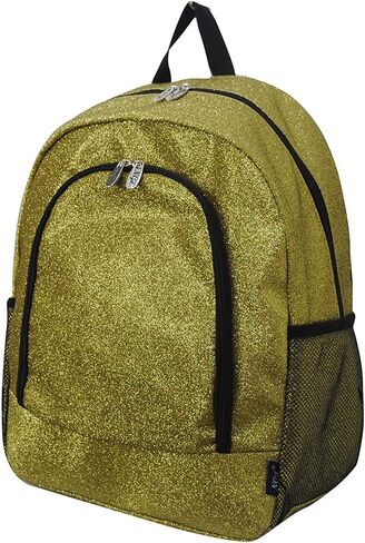 NGIL Glitter Canvas School Backpack for Cheer and Dance Teams, Sports Sparkle Backpack for Girls(Glitter-Green) in Kuwait