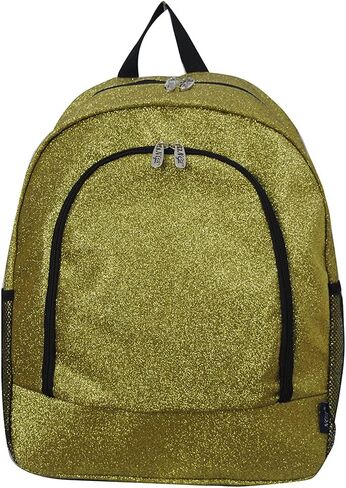 NGIL Glitter Canvas School Backpack for Cheer and Dance Teams, Sports Sparkle Backpack for Girls(Glitter-Green) in Kuwait