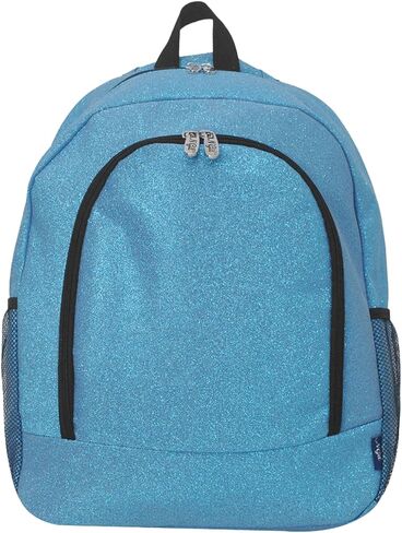 NGIL Glitter Canvas School Backpack for Cheer and Dance Teams, Sports Sparkle Backpack for Girls(Glitter-Green) in Kuwait