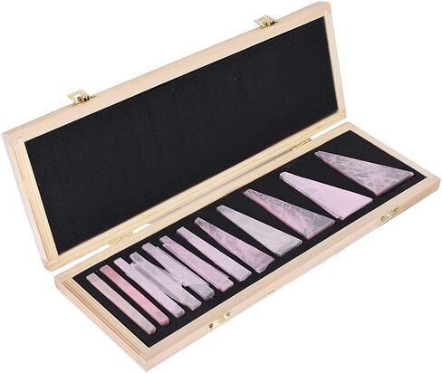 12-Pack Steel Angle Gauge Block Set with Case, Machinist Angle Plates Tool Lathes Milling Ground Gauge Angle Calibration Gage Inspection Block Set in Saudi Arabia