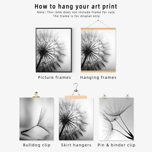 Black and White Wall Art Prints Posters Minimalist Decor, 8x10 Canvas Prints Unframed Set of 3, Plant Posters Aesthetic for Living Room in Kuwait