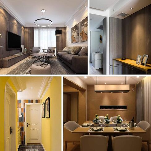 مصابيح LED ORALUCE GU10، 6 وات تعادل لمبة هالوجين 50 وات، غير قابلة للتعتيم، 6500 كلفن أبيض بارد، 120 فولت، 480 لومن، زاوية شعاع الفيضان 120 درجة، شكل MR16 لإضاءة المسار، حزمة من 6 in Kuwait