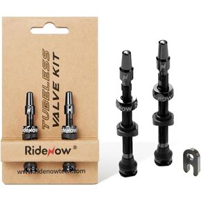 Bibike Ridenow Tubeless Valves 45mm/65mm/85mm Presta Valve Stem with Valve Core Removal Tool
