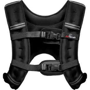 Weighted Vest - Weight Vest for Running, Strength Training & Muscle Building, Features Reflective Stripe for Safe Outdoor Workouts (available in 8lbs to 30lbs)