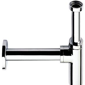 Remer 958L-CR P-Trap, 3" L x 2.56" W, Brass