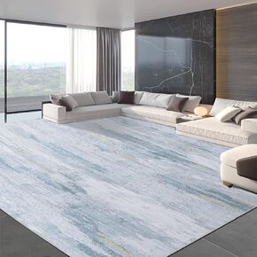 MABOZOO Extra Large 10x14 Modern Abstract Area Rug for Living Room,Neutral Camel Rugs for Bedroom,Machine Washable Area Rug,Soft Non Slip Dining Room Rug,Big Floor Carpet for Bedroom,Farmhouse