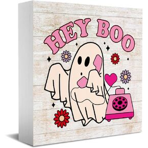 ديكور الخريف ديكورات الهالوين ديكور المنزل المزرعة، ديكور الهالوين ديكور الرعب صندوق خشبي لافتة غرفة المعيشة ديكور المطبخ مكتب مقصورة طاولة خزانة ملحقات ديكور، ديكورات الخريف للمنزل in Kuwait