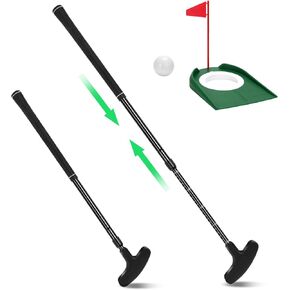 Golf Putter, Golf Putters for Men & Women, Mini Putter, Club Golf Set, Bucket Golf Game, Two-Way Golf Puttersincludes Ball, Cup with Flag for Teenagers, Adults