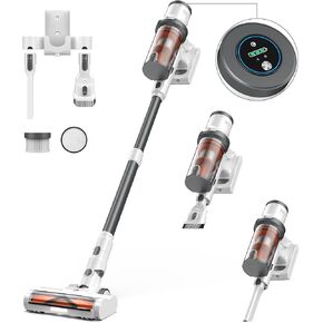 Cordless Vacuum Cleaner, 30Kpa Vacuum Cleaners for Home, Max 45 Mins Runtime, Anti-Tangled Stick Vacuum, Lightweight Vacuum for Carpet, Hard Floor