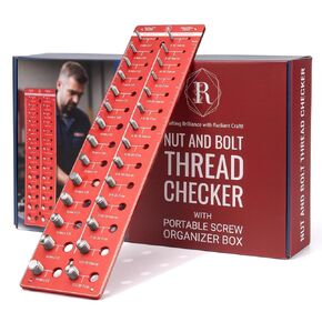 Thread Checker, Nut and Bolt Thread Checker, Machinist Tools & Thread Gauges (SAE & Metric), Pitch Gauge, Bolt Identifier, Identibolt, Inside Micrometer, Wire Gauge, Tap & Die Set, Screw Organizer Box