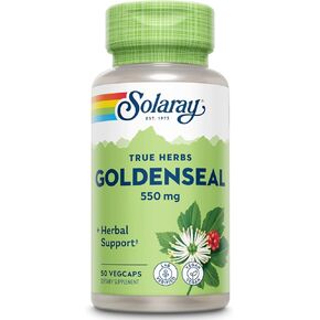 Solaray Goldenseal Root 550mg | Healthy Digestion, Immune Function & Respiratory Support | Whole Root | Non-GMO, Vegan & Lab Verified | 100 VegCaps