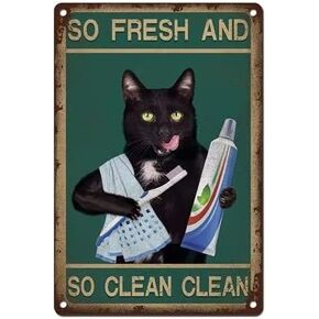 Cat Decor For Cat Lovers Gift Angels Don't Always Have Wings Sometimes They Have Whiskers Tin Sign Vintage Floral Metal Sign Plaque Metal Man Cave Bar Pub Club Home Wall Decoration 8"x12"