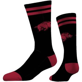 Strideline NCAA Mens 2 Stripe Crew Socks-One Size Fits Most -M/L (8-12)