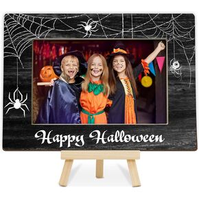 Halloween Photo Frame - 4x6 Picture Frame, Kids Halloween Decor, Spooky Gifts for Kids Boys Girls, Gothic Halloween Holiday Decor - E01