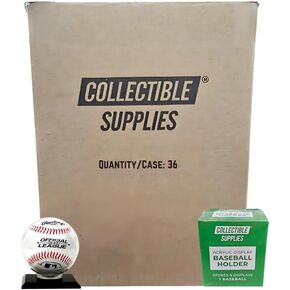 Acrylic Baseball Display CASE Holder with Black Base (Qty 1)