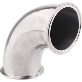 DERNORD 4" Tube OD Elbow 90 Degree Sanitary Pipe Fitting SS304 Tri Clamp 4 Inch