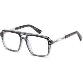 FEISEDY Retro Aviator Blue Light Glasses for Men Women Square Frame Computer Reading/TV/Phones Glasses B0209