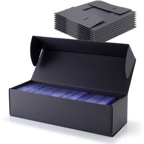 Silph PLC Trading Card Storage Box-[8 Pack], Baseball Hobby Card Holder Case for Sports Cards, Top Loader Storage Box Cases for 800 Cards, 200 Top Loaders, and 50 One Touch