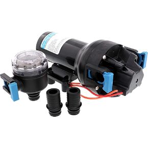 Jabsco Hotshot HD6 Heavy Duty Washdown Pump w/25' HoseCoil - 12V - 6 GPM - 70 PSI