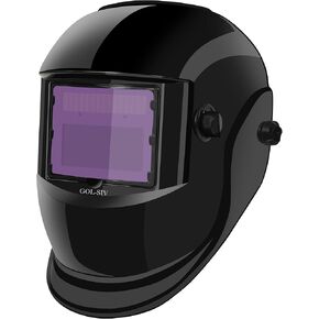 Welding Helmet Auto Darkening,Large Viewing 1/1/1/1True Color Welding Helmet Solar Powered Welding Hood with Adjustable Wide Shade for SMAW, MIG, TIG, GTAW