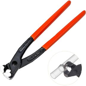 Professional Hose Clamp Plier Repair Tool Swivel Flat Band to Remove or Install Ring-Type or Flat-Band Hose Clamps in Automobiles and Water Hose