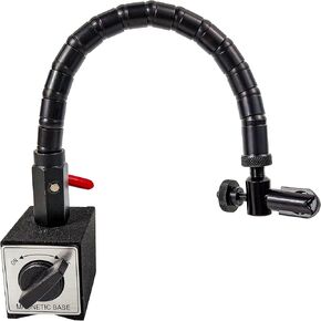 HFS(R) Magnetic Base Stand with Flexible Arm for 3/8" Digital Dial Test Indicator Gauge 176lbs/80kg Max Pull