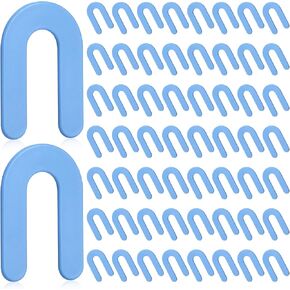 Horseshoe Shim Tile Spacers 1/16 Inch Tile Spacers U Shape Plastic Shims for Leveling, Blue (300)