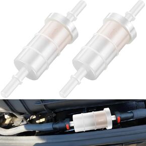 Meonum 2 Pack Boat In Line Fuel Filter, Compatible with Mercury Mariner 40-300HP 4 Stroke Outboard, Replacement for 35-879885Q 879885Q 35-879885T 879885T 35-879885K 879885K Outboard Fuel Filter Inline