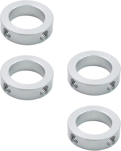 أطواق العمود من سبائك الألومنيوم 63/64 بوصة/25 مم، أطواق العمود الصلب الصلبة للآلات والاستخدام الصناعي - 4 قطع in Kuwait