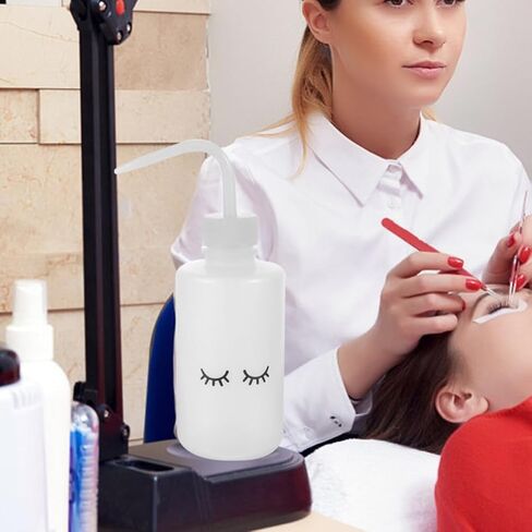 Baluue 6pcs Tattoo Wash Bottle, 250ml Plastic Squeeze Bottle Safety Lab Squeeze Bottle, Water Bottle with Narrow Mouth for Eyelash Extensions, Rinse Bottle Watering Tools in Saudi Arabia
