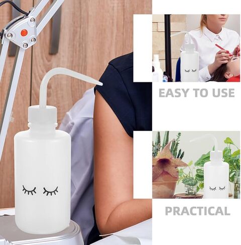 Baluue 6pcs Tattoo Wash Bottle, 250ml Plastic Squeeze Bottle Safety Lab Squeeze Bottle, Water Bottle with Narrow Mouth for Eyelash Extensions, Rinse Bottle Watering Tools in Saudi Arabia