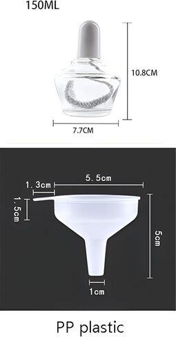 Classic Alcohol Burner Lamp Set, Glass Bunsen Burners Lab Equipment Heating 150ml with 12 Free Replacement 6-Inch Wicks, 4 Funnels and 80pcs pH.1-14 Test Papers in Saudi Arabia