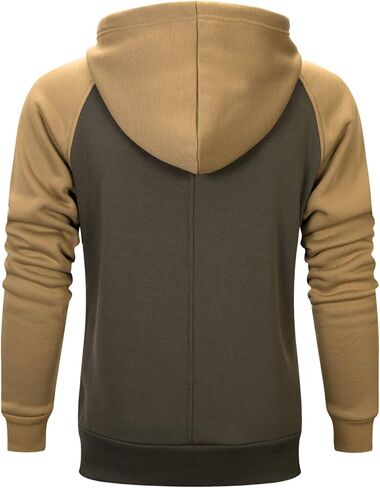 LBL Leading the Better Life Men's Solid Pullover Hoodies Sports Soft Blend Fleece Hooded Sweatshirts with Kangaroo Pocket in Kuwait