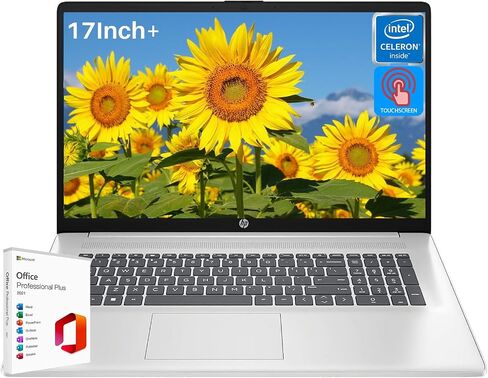 HP 17 Touchscreen Laptop 2024 for Business, 17.3" Touch Screen Laptop with Microsoft Office Lifetime License, AMD Ryzen 5 7530U Up to 4.5GHz, 16GB RAM, 1TB SSD, WiFi 6, Win 11 Home, with Cefesfy Mouse in Saudi Arabia