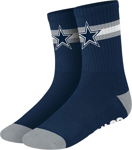 FOCO Dallas Cowboys NFL Mens Team Stripe Crew Socks in Kuwait