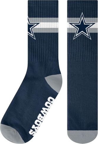 FOCO Dallas Cowboys NFL Mens Team Stripe Crew Socks in Kuwait