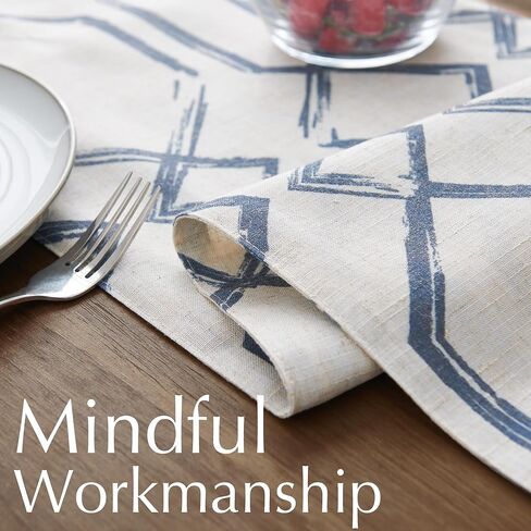 JINCHAN البلاط المغربي طباعة الجدول عداء مزرعة الكتان الجدول العداءين 72 بوصة طويلة طاولة القهوة ديكور لخزانة هندسية تعريشة مطبوعة غرفة الطعام المطبخ 1 لوحة 13x72 بوصة رمادي ناعم على البيج in Kuwait