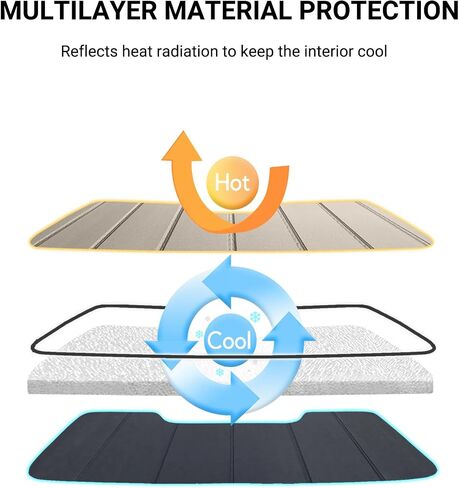 Windshield Sun Shade for 2019-2024 Chevrolet Blazer Front Window Sunshade - Safeguard in Saudi Arabia