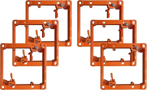 BestMounts - 5 Pack Low Voltage Mounting Brackets 1 Gang for Drywall Outlet Cable Pass Through Wall Plates - Cable Wall Plate Bracket for Old Work, Telephone Wires, Network Cable, HDMI, Speaker Wire in Saudi Arabia
