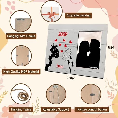 Mancheng-zi Love Picture Frames, Love Gifts for Her, Valentines Gifts for Her Girlfriend, Anniversary Wedding Gifts for Wife Couple, Cute Panda Gifts Picture Frames for Couples, 4x6 Picture Frame in Kuwait